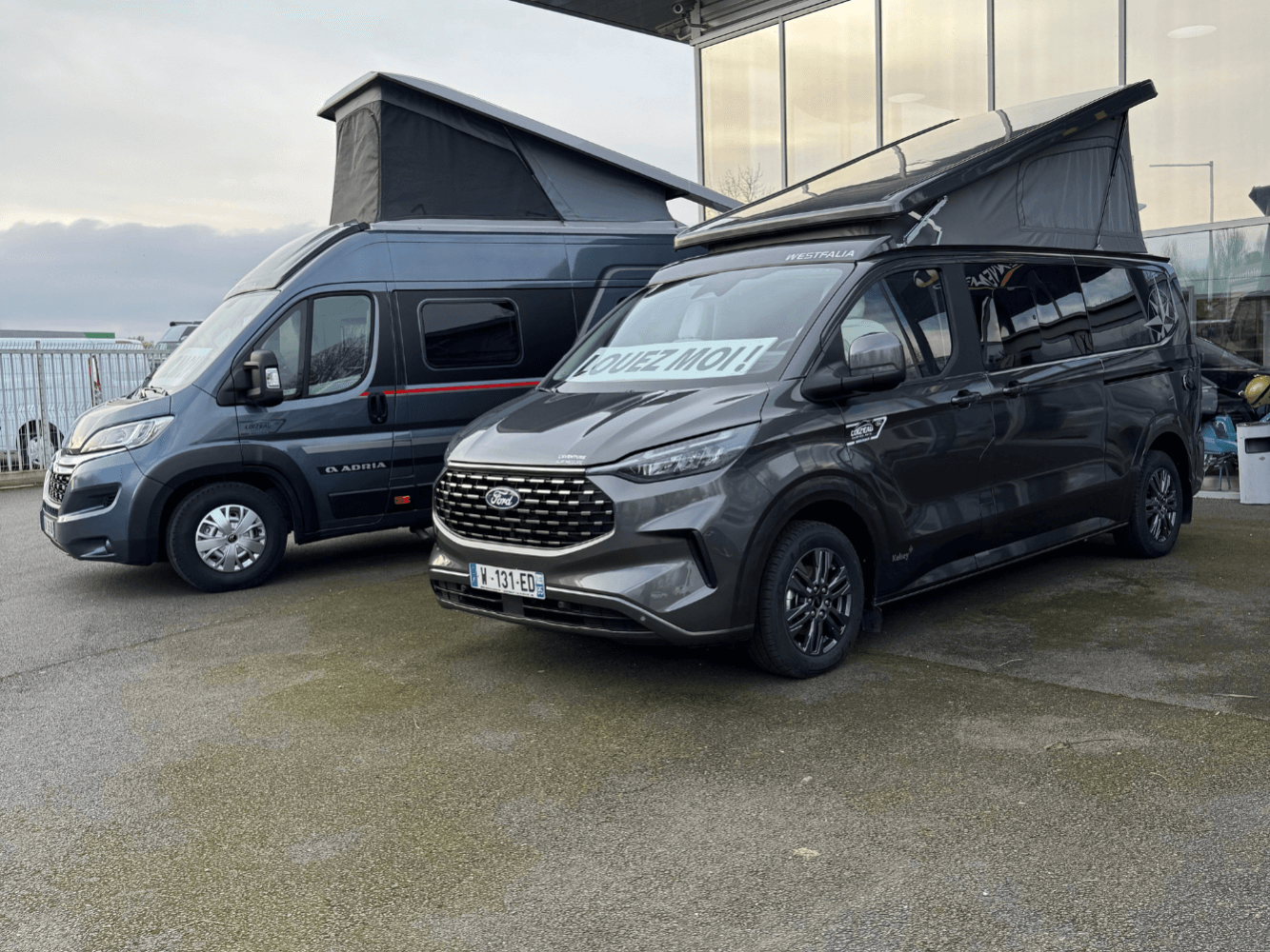 Notre minibus 9 places et nos vans et fourgons aménagés